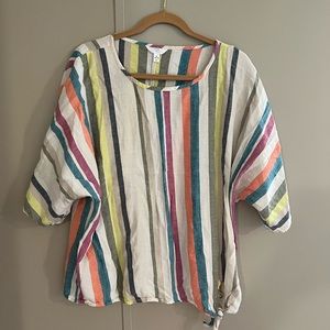 Time and Tru stripe side tie shirt